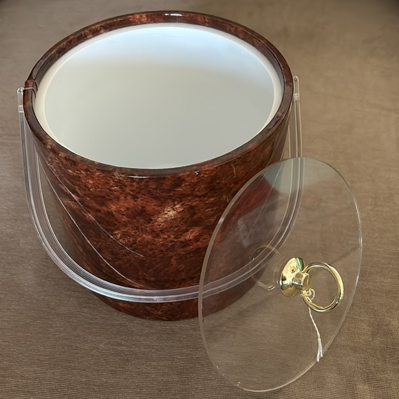 Vintage Mid Century Barware by Sigma Ice Bucket Brown - Picture 2 of 7